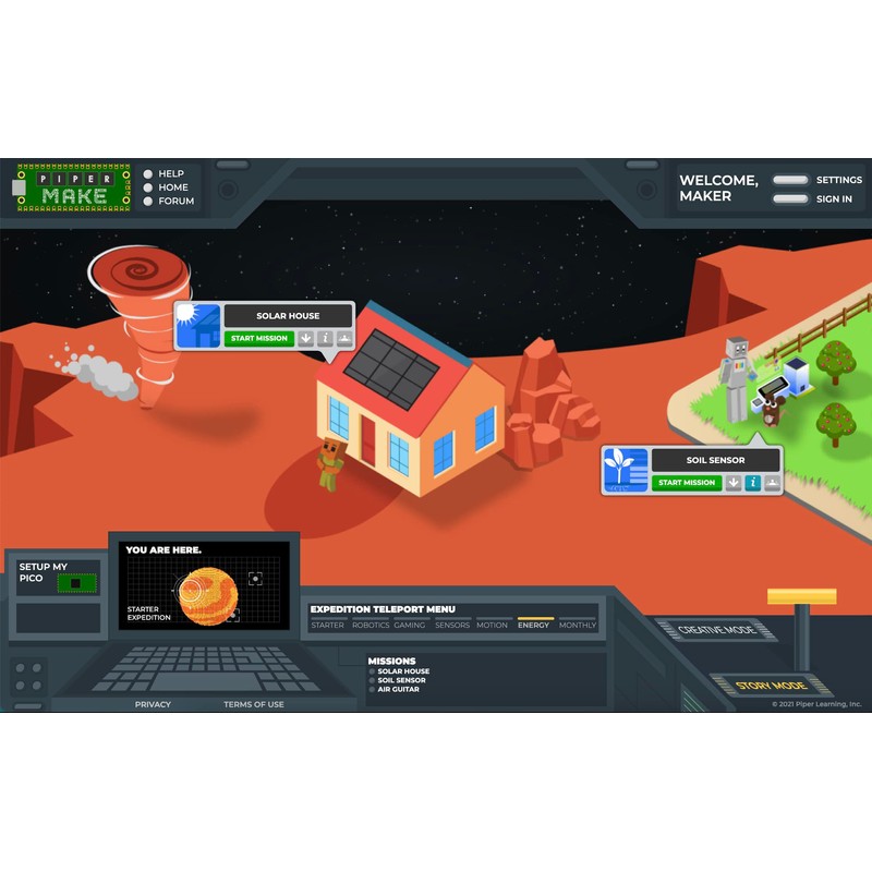 Piper Make Solar House