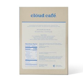 Cl?ud Caf Cl?ud Caf Collagen Infused Vanilla Latte Instant Coffee Packets - Hyalruonic Acid, Multivitamin Powder, & Marine Collagen Single Serve Instant Coffee (10 Sachets)