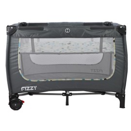 Maykoosh Rustic Romance Pack & Play Play Yard, Grey with Cream Border, Multi Color, Foldable, Portable Play Pen, 39.00 X 25.00 X 33.00 Inches