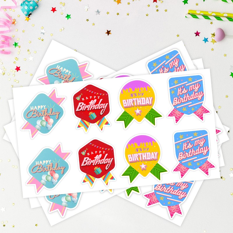 Easykart Happy Birthday Stickers for Kids 320 Birthday Stickers Bulk