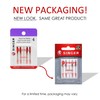 Singer 4715 Regular Point Machine Needles, Size 80/11, 4-Pack