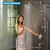 Rainfall Shower Head, 10'' Round Stainless Steel Rain Shower Heads
