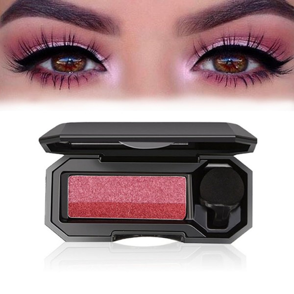 firstfly Perfect Dual Tone Eyeshadow, Waterproof Glitters Eye Shadow Plate,