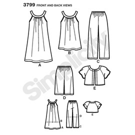 Simplicity Easy To Sew Women's Dress, Tunic, Cropped Pants, City Shorts, and Jacket Sewing Patterns, Sizes XXS-M