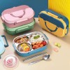 FOOD Lonchera Hermetica Acero Inox Toper Comida Libre Bpa Cuchara