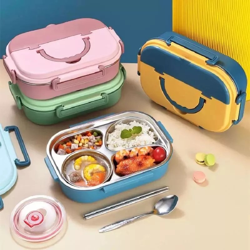 FOOD Lonchera Hermetica Acero Inox Toper Comida Libre Bpa Cuchara