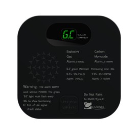 RV Carbon Monoxide Detector, Natural, Propane 3 in 1 Alarm, Powered by Either Type-C or 12V DC/24V DC with Early Warning Capabilities, Digital LCD Display