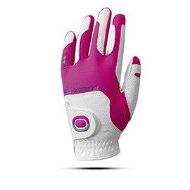 ZOOM Weather Flexx Fit Women's Left Handed Golf Gloves (White/Fuchsia)