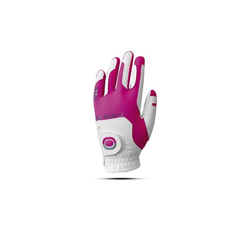 ZOOM Weather Flexx Fit Women's Left Handed Golf Gloves (White/Fuchsia)