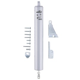 Wright Products Heavy-Duty Pneumatic Storm Door Closer – Durable, Adjustable, Quiet-Closing with Hold-Open Feature (Transitional, Aluminum)