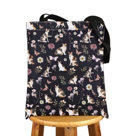 MYSOMY Calico Cat Tote Bag Calico Cat Lover Gifts Calico Cat Mom Shoulder Bag Calico Cat Owner Gifts (Calico UK)