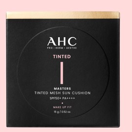 AHC Masters Tinted Mesh Sun Cushion Natural Beige SPF50+ PA++++, 15g, 1 piece / AHC 마스터즈 틴티드 메쉬 선쿠션 내추럴베이지 SPF50+ PA++++, 15g, 1개