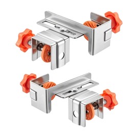 Adjustable Drawer Fixing Clamp - 2X Fixing Clamp For Cabinets - Adjustable Stainless Steel Clip For Woodworking Cabinet Making Workshop Positioning