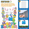 Wenqik 5 Pcs Easter Yard Signs with Stakes Outdoor Easter