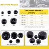 Mardatt 20Pcs 1/2" NPT Plug Pipe Plugs Fitting Carbon Steel