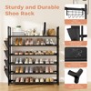 LANTEFUL 6 Tier Shoe Rack, Shoe Organizer Storage for 24-30