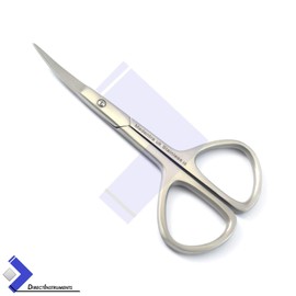 Cuticle Scissor Curved Cuticle Pusher Toe Nail Art Remover Trimmer Eyebrow-Eyelash-Dry Skin Remover Manicure Pedicure
