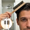 Flylin Paquete de 2 cepillos para barba hombres, Bambú Mango