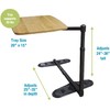 Able Life Universal Swivel TV Tray Table, Portable Laptop Desk,