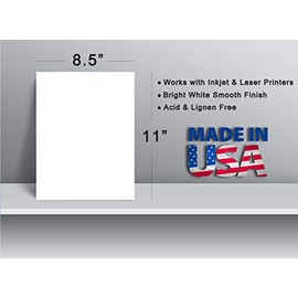 High-Grade White 65lb Cover Cardstock - 8.5 x 11 - Ideal Sheets for Invites, Crafts, School Projects & More! (50 Sheets)