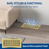 Ventyun Electroplated Floor Register,4" x 10" 2 Pack,Walkable Metal Vent