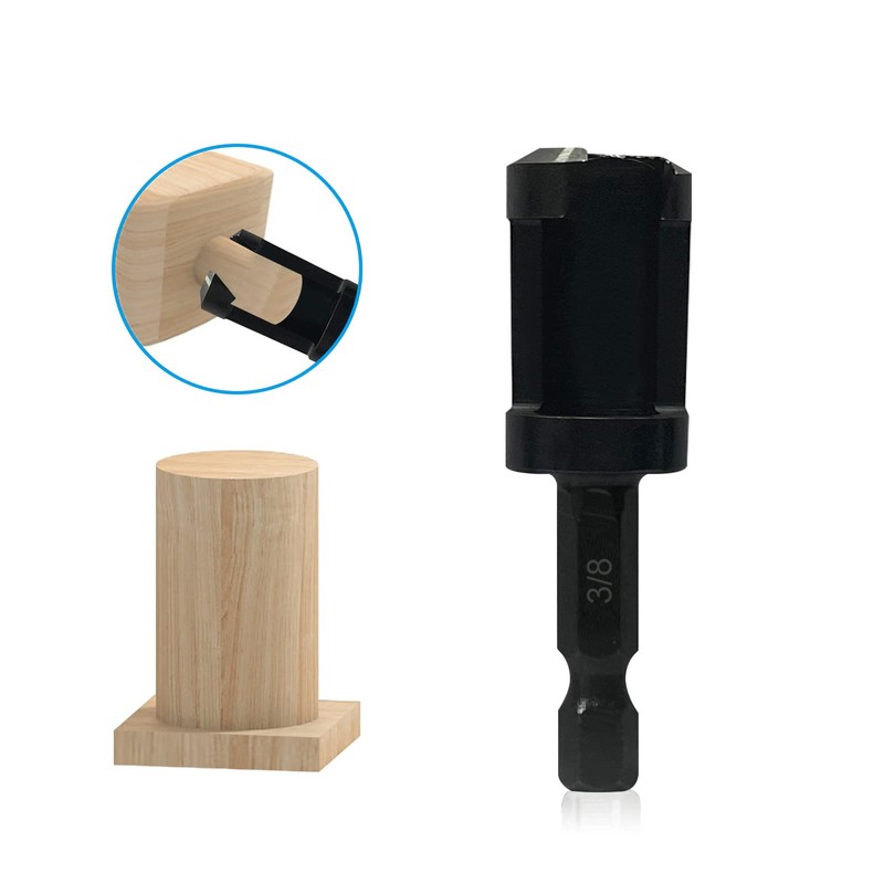 Wood Plug Cutters, 4 pcs Straight Wood Plug Cutters &