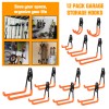 Unbranded 12Pack Garage Tool Organizer Wall Mount Hooks Adjustable Storage