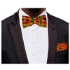 Dupsie's Kente African Print Bow Tie for Men Medium Multicolor