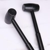 1 Pcs Black Lightweight Rubber Hammer Soft Mallet For Floor