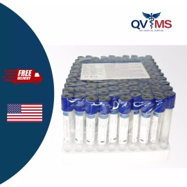 Wetex EDTA Tube 6ml K2 EDTA 10.8mg Tube Royal Blue Top (200 Pcs) EXP 5/2025