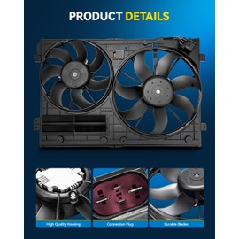 PHILTOP Engine Cooling Radiator Fan Assembly for Hon-da CR-V CRV 2017-2022 Electric Radiator Cooling Fan Kit Replacement 620-805