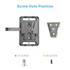 FOMITO V-Mount V-Lock Base Station Quick Release Plate VK-03 Black