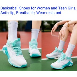 Beita Basketball Shoes for Women Fashion Sneakers Sport Shoes Anti Slip Breathable,Moonlight,9