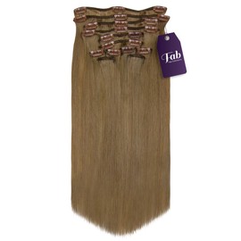 Fab Clip In Remy Full Head Hair Extensions 10-Piece Set #18-Ash Blonde 20 inch