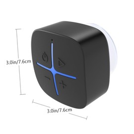 TEHAUX Bathroom Speaker with Suction Cup Mini Wireless Sound System for Shower Outdoor Use Compact Design Long Connection Range Durable Subwoofer Sound