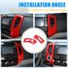 LLKUANG Car ABS Central Control Dashboard Air Outlet Frame Cover