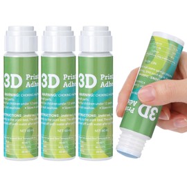 Saysurey 3 Pack 3D Printer Heated Bed Adhesive, 3D Print Glue for Hot Bed, Avoid Warping for Printing Abs, Pla, Petg, TPU on Various Build Plate with Stronger Adhesion, No Residue, 60ml