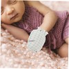 Baluue 2 Pair Newborn No Scratch Mittens Breathable and Adjustable
