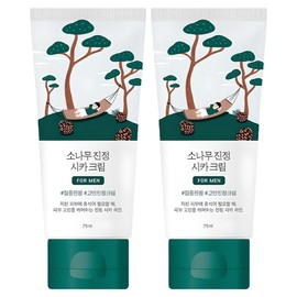 Round Wrap for Men Pine Soothing Cica Cream, 75ml, 2 pieces / 라운드랩 포 맨 소나무 진정 시카 크림, 75ml, 2개