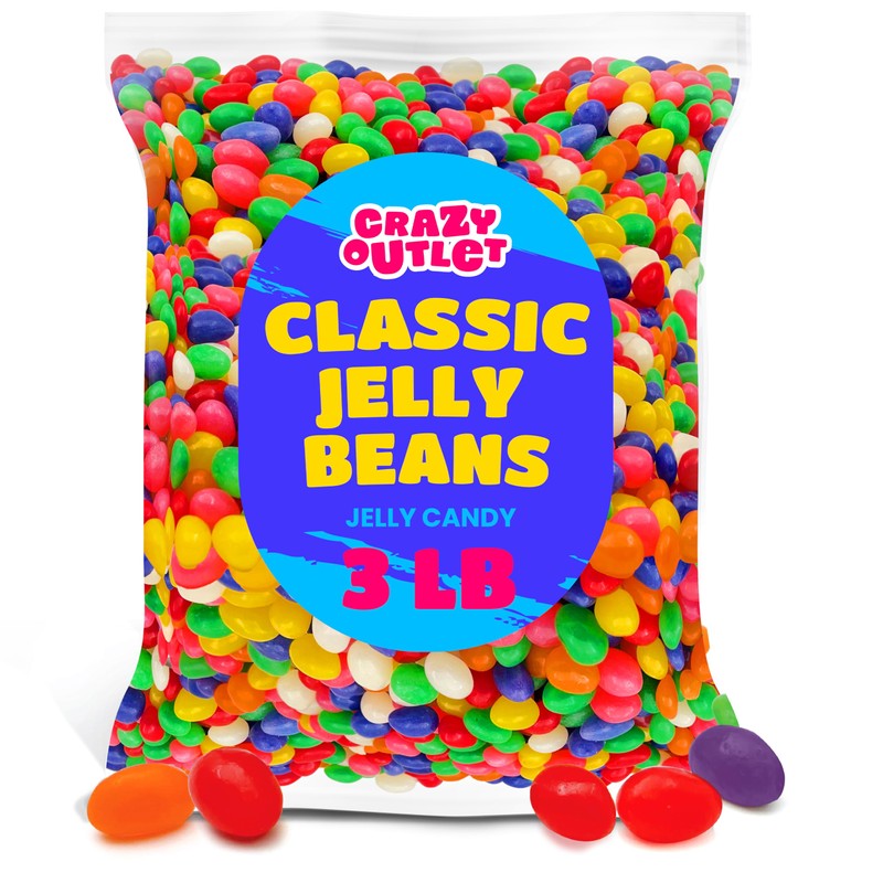 Jelly Beans Candy - 3 Pound Bulk Pack - Assorted