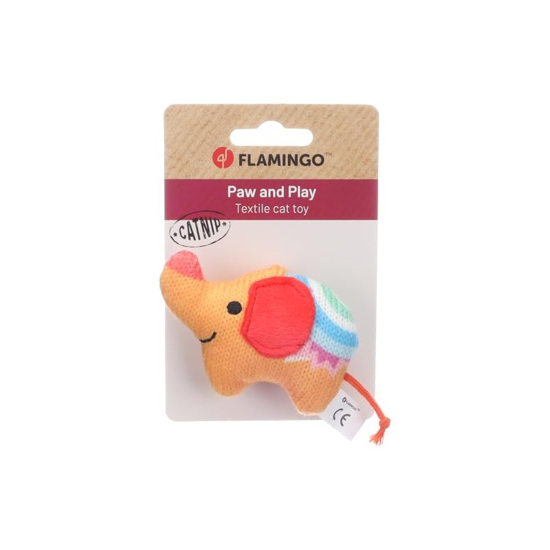 Flamingo Toy Nitz Elephant Orange 8.8 x 3.3 x 6