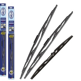 Fits Saab 9-3 Estate 2005-2007 Alca Germany Universal Windscreen Wiper Blades Front Rear Classic 22"22"12" AU2222H12ARC