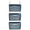 Universal 20011 Mesh Three-Pack Wall Files with Hanger, Letter, Black