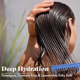 Herbatint Hydrate Conditioner - Deep Hydration & Protection - Detangles, Controls Frizz & Leaves Hair Silky Soft - Free of Sulfates & Parabens - Infused with Maca - Sensitive Skin Approved - 6.7 fl oz