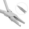 OSALADI Stainless Steel Nose Pad Repairing Plier for Eyeglass Adjustment