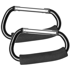 2 Pack Large Buggy Clips Locking Carabiner Clips Heavy Duty Aluminum Carabiners Super Durable Lock Carabiner Hook for Camping Hammocks Dog Leash Yoga Swing-