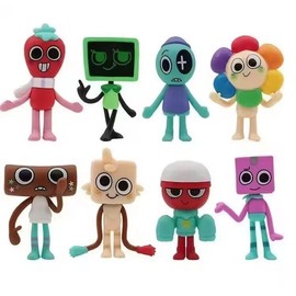 8pc/Set PVC  3 1/2 inch Dandy's World Figure Toys Dandy Vee Sprout Astro