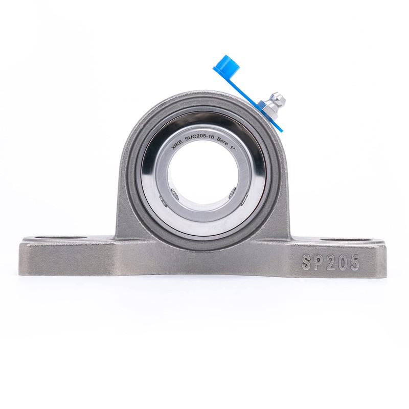 XIKE 2 Pcs SUCP205-16 Bore 1" All Stainless Steel Pillow