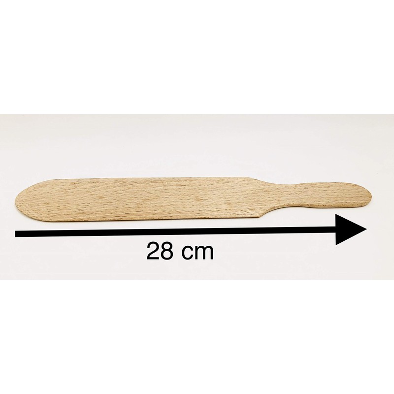 Crêpes-Set (2 Verteiler und 1 Pfannenwender) aus Holz, hergestellt im Jura
