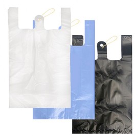 Allife S38 Standard Shopping & Grocery Vinyl Bags, 70 Count, 6L Extra Large S38 Translucent Blue 70 Count 3ea